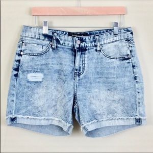 Liverpool Jeans Stone Wash High Waist Shorts